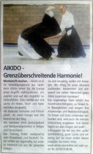 Aikido-Plombières-Anzeige-Wochenspiegel